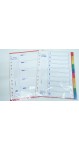PLASTIC DIVIDER 5 COLOUR  N 10 COLOUR